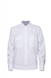 Рубашка полиции с длинным рукавом нового образца белая