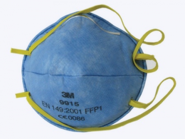 Противоаэрозольный респиратор 3М 9915, 1-й степени защиты с дополнительной защитой от кислых газов. До 4 ПДК, от кислых газов - до 10 ПДК