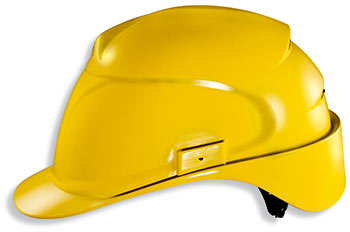 Каска защитная «Эйрвинг» с текстильным оголовьем (9762120) желтая