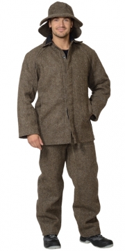 Костюм огнестойкий суконный: куртка, брюки серый