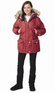 Куртка Аляска женская, бордо
