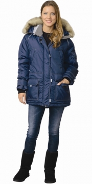 Куртка Аляска женская синяя