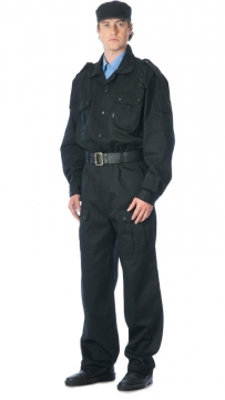 Костюм Омега: куртка, брюки (ткань смесовая) чёрный