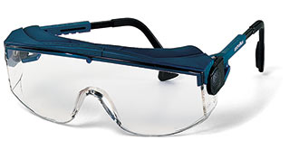 Очки «Астрофлекс» (9163265): открытые очки с мягким козырьком сверху для защиты от летящих частиц, имеют боковую защиту